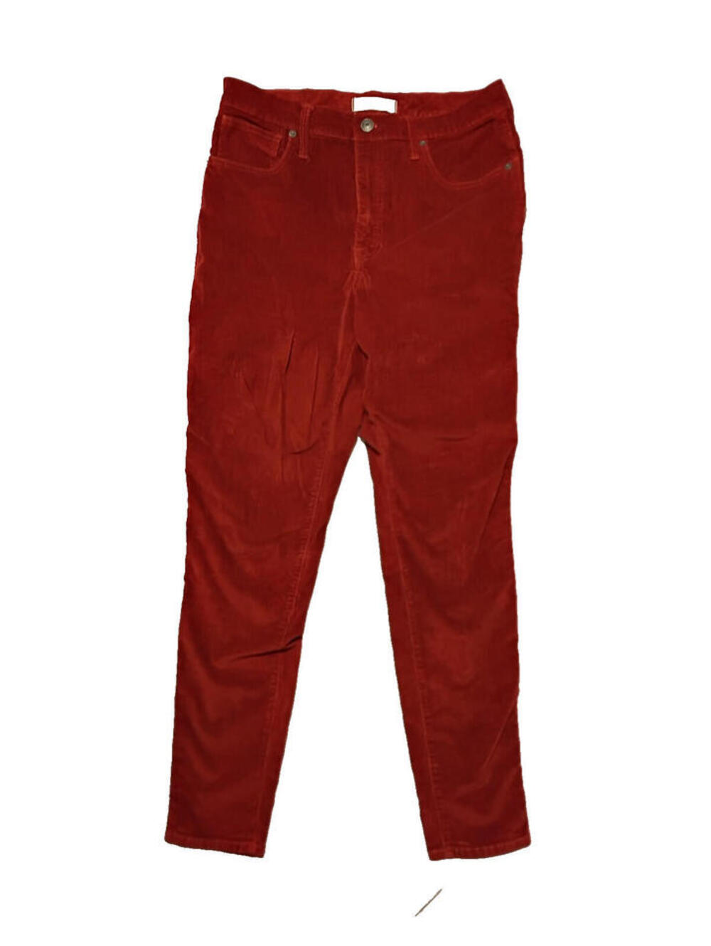 Madewell SZ 30" Waist Skinny Corduroy Women’s Red Orange Pants10" High Rise